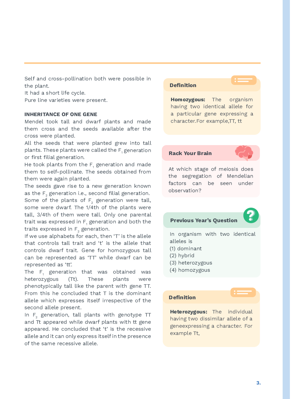 Study Notes for NEET Biology Principles Of Inheritance And Variation 2023 - Page 4