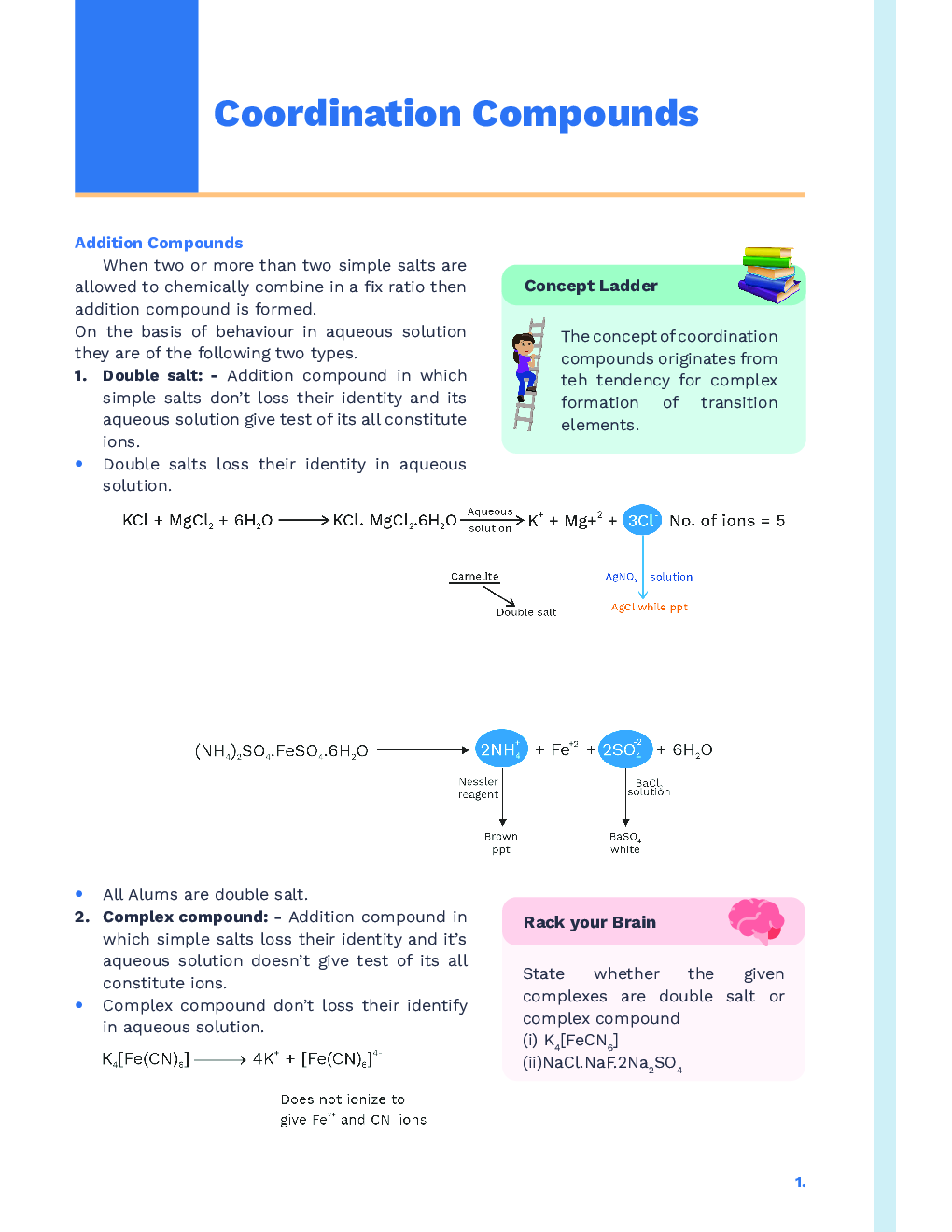 Study Notes for NEET Chemistry Coordinaiton Compounds 2023 - Page 2