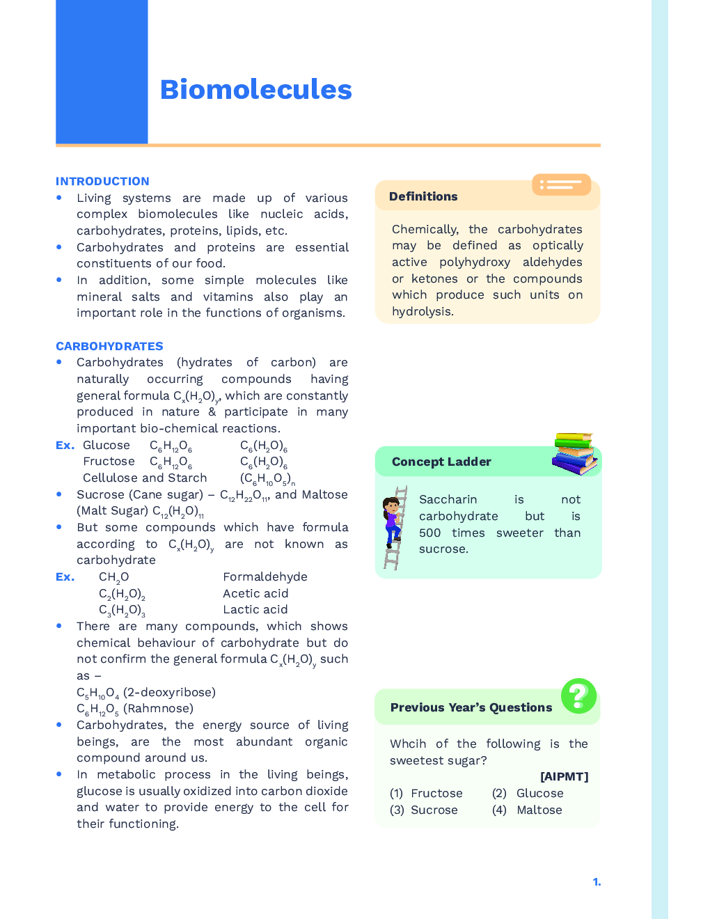 Study Notes for NEET Chemistry Biomolecule 2023 - Page 2
