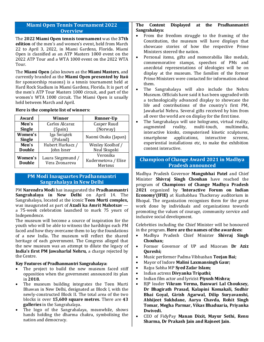 Monthly Current Affairs April - 2022 - Page 5