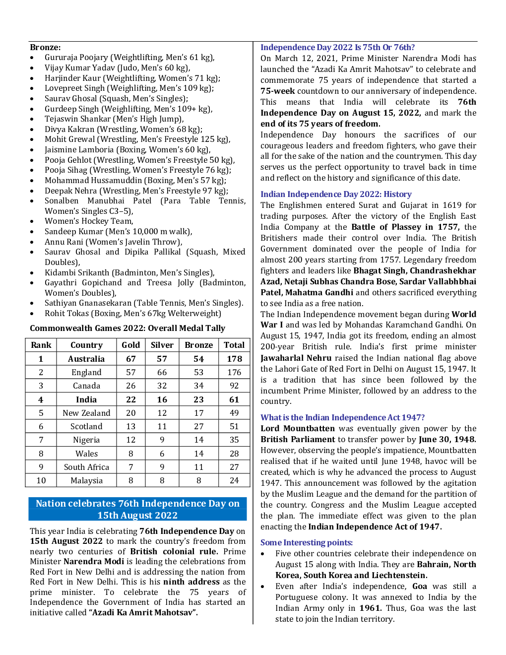 Monthly Current Affairs August - 2022 - Page 3
