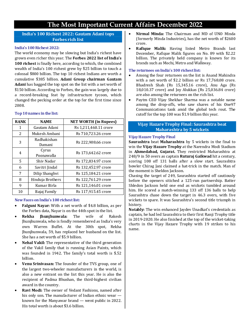 Monthly Current Affairs December - 2022 - Page 2