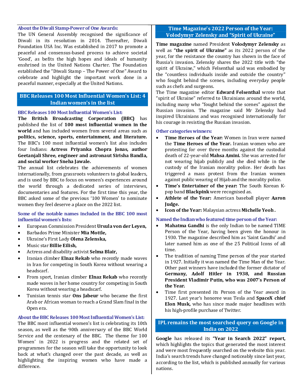 Monthly Current Affairs December - 2022 - Page 5