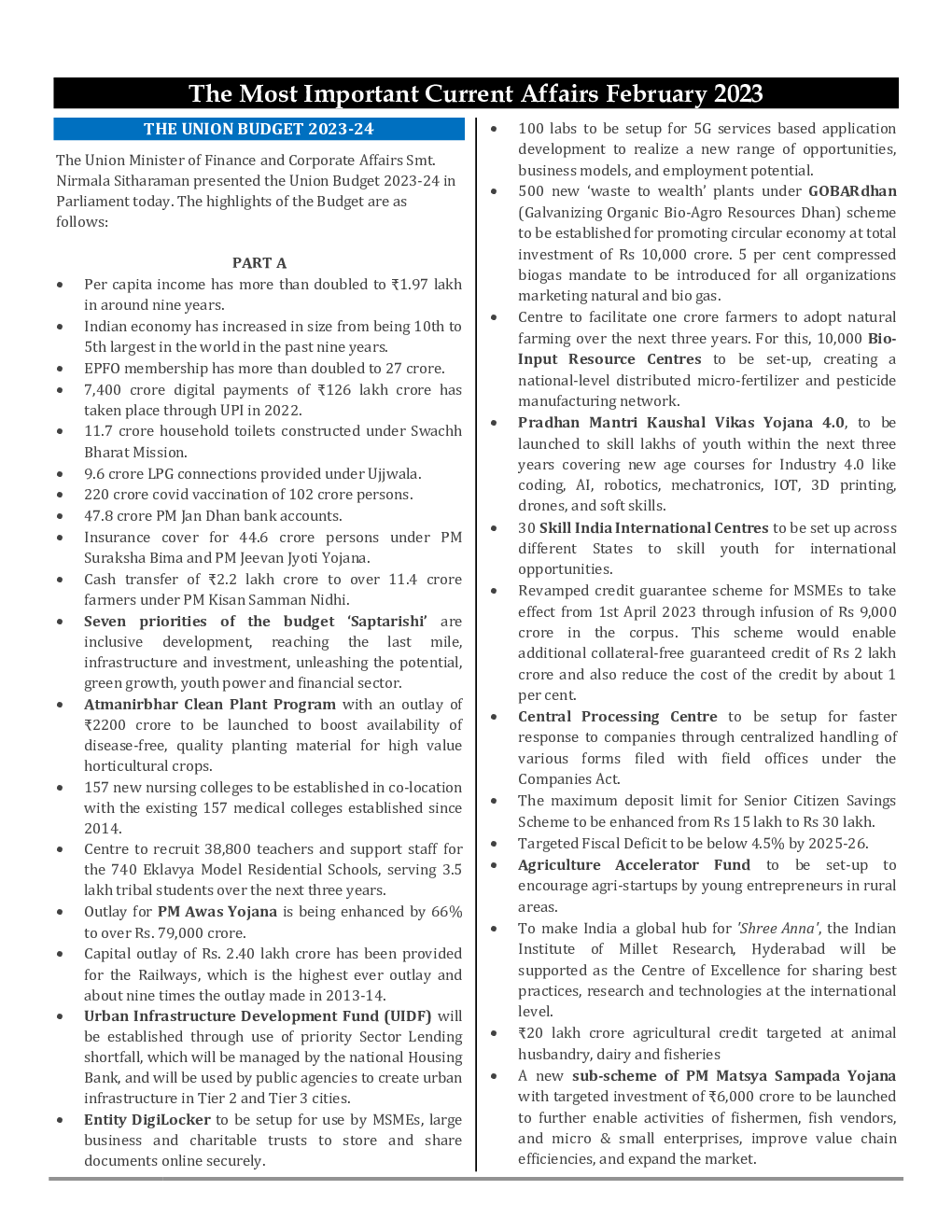 Monthly Current Affairs February - 2023 - Page 2
