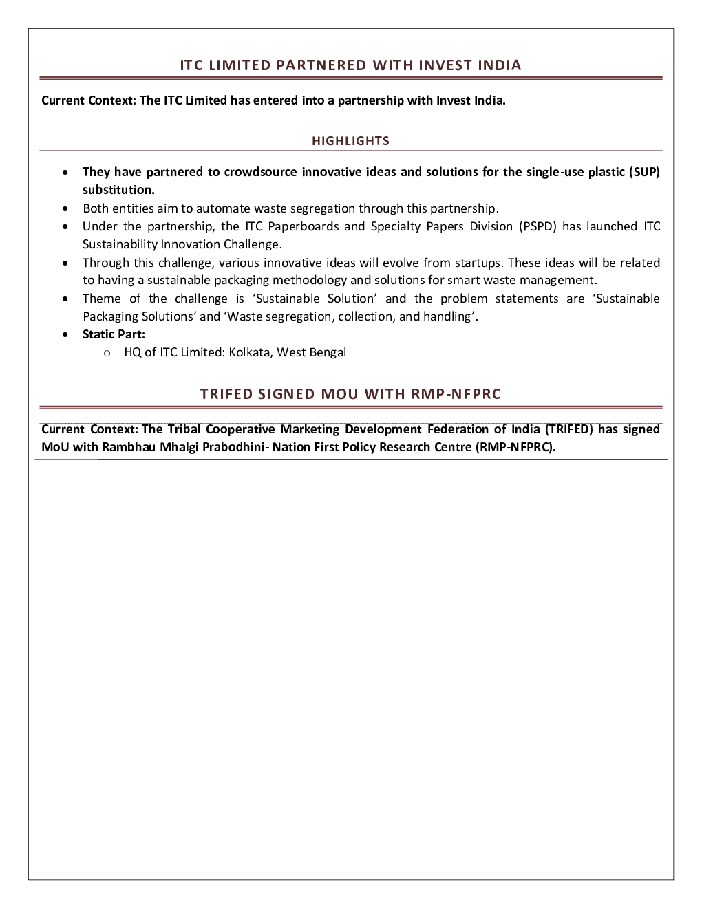Monthly General Knowledge January-2022 - Page 2