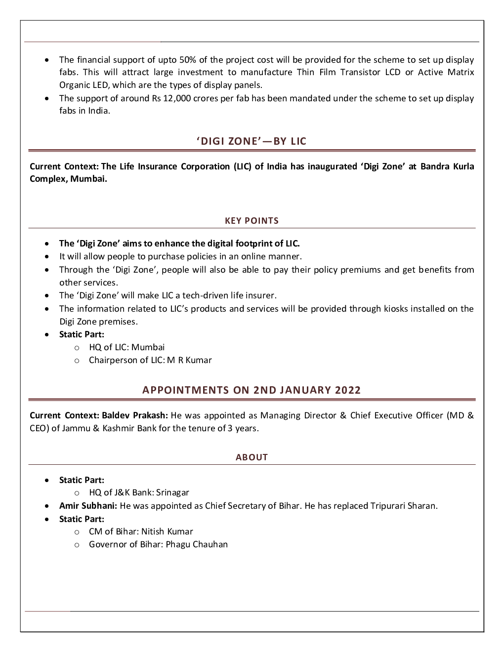 Monthly General Knowledge January-2022 - Page 5