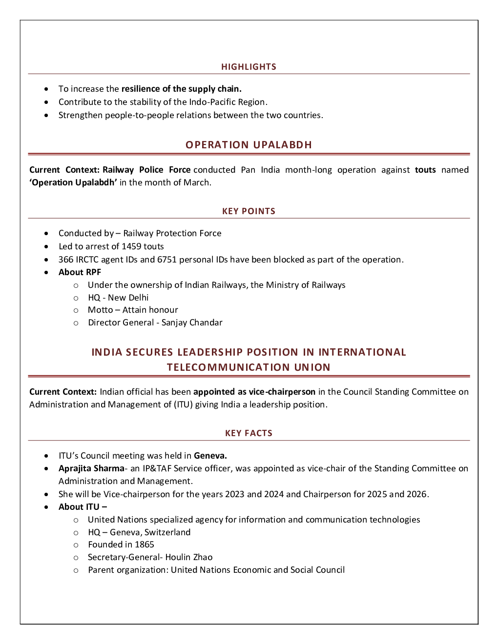 Monthly General Knowledge April-2022 - Page 3
