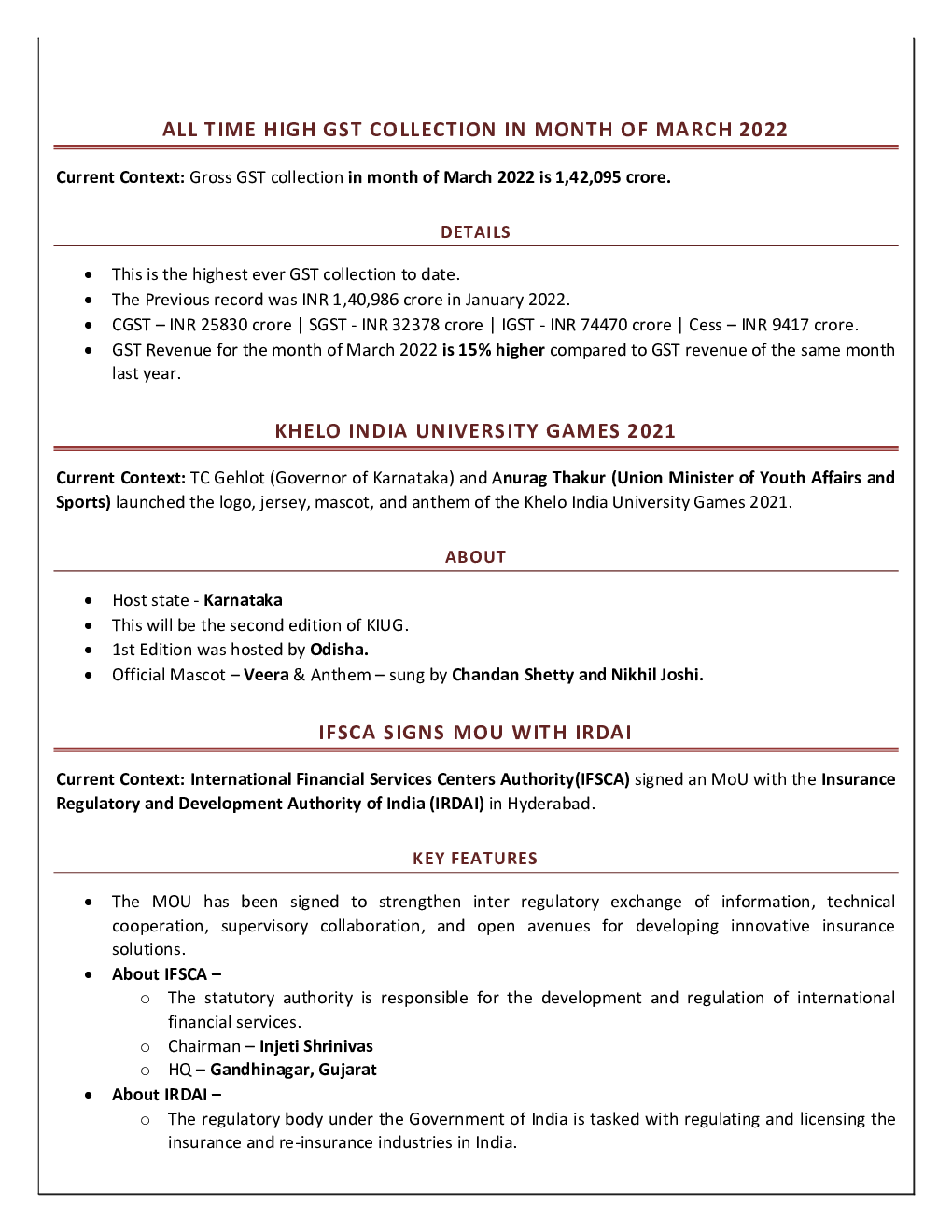 Monthly General Knowledge April-2022 - Page 4