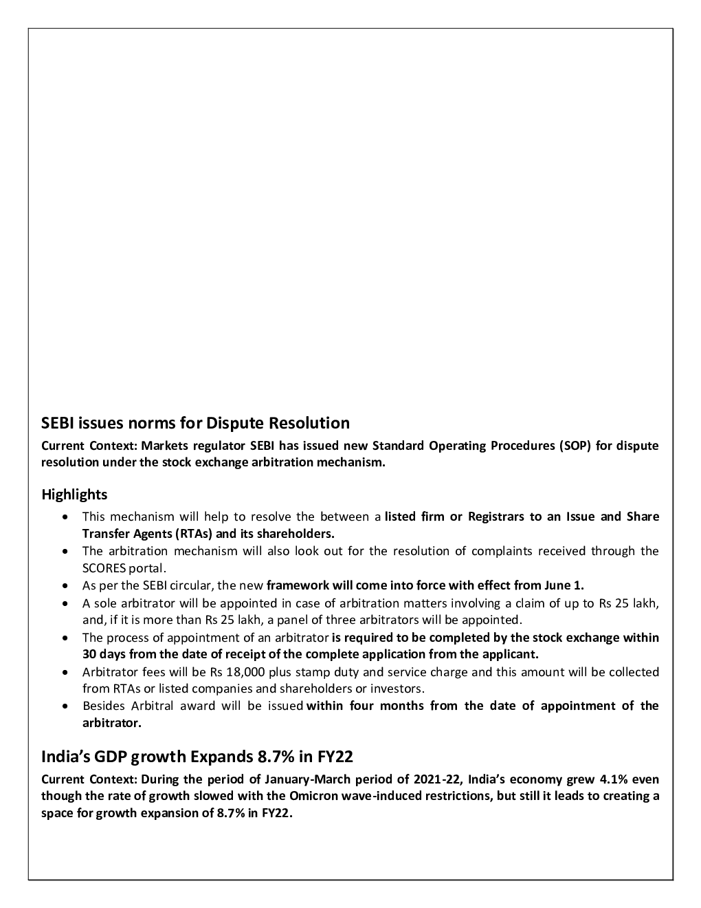 Monthly General Knowledge June-2022 - Page 2