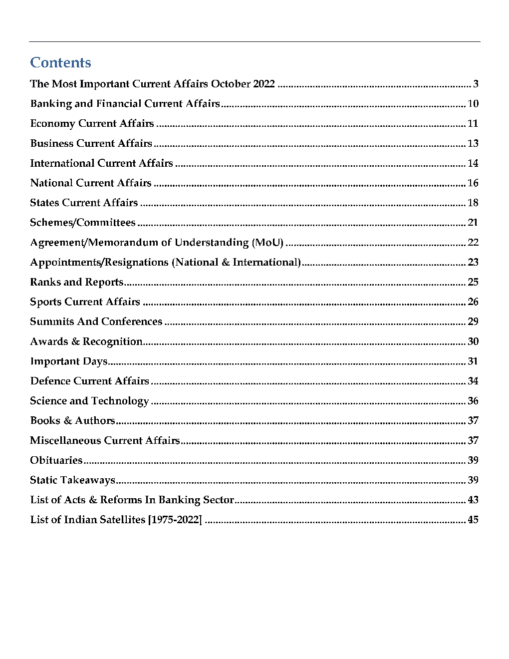 Monthly Current Affairs October - 2022 - Page 2