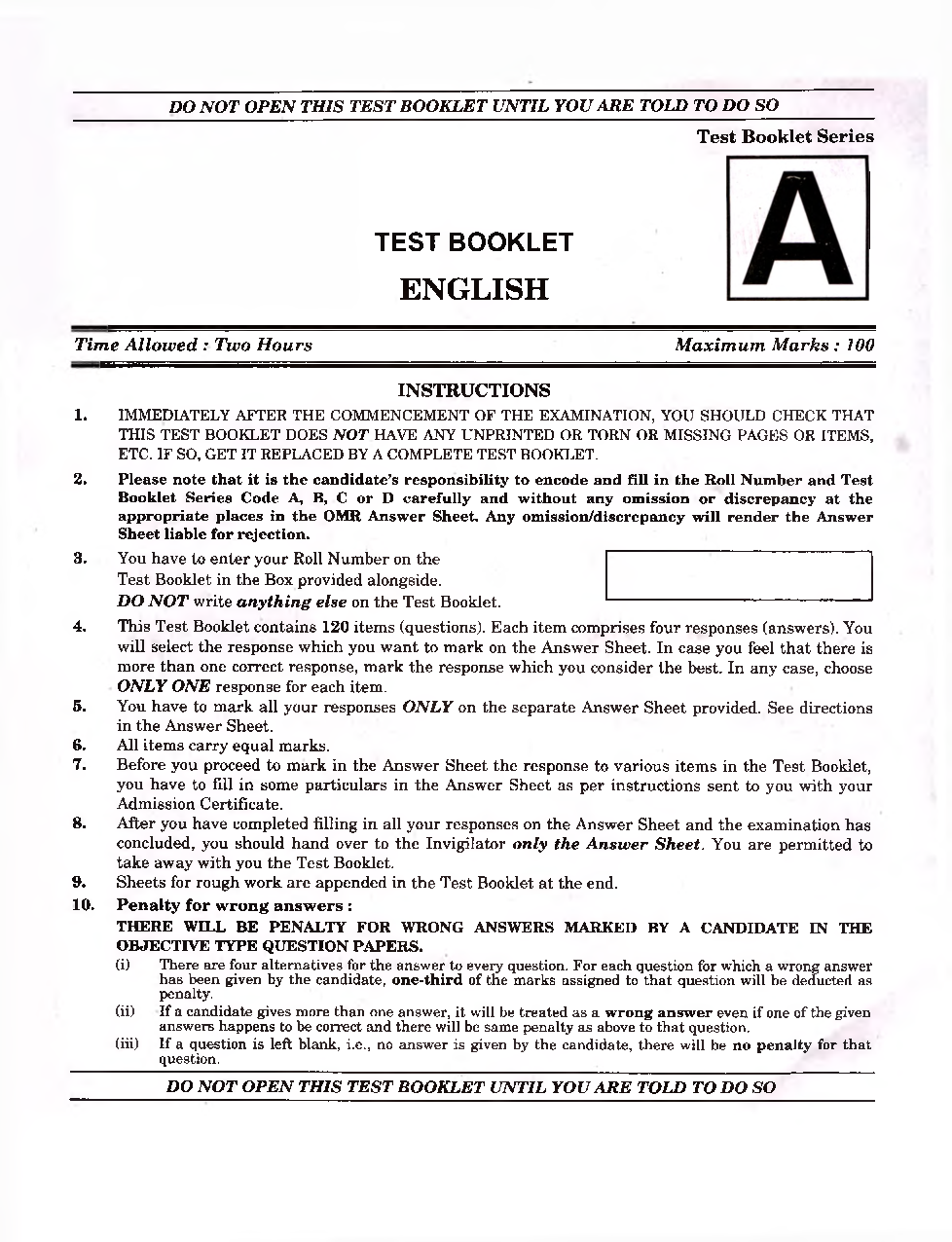 CDS 2022 Previous Year Question Paper-I English - Page 2