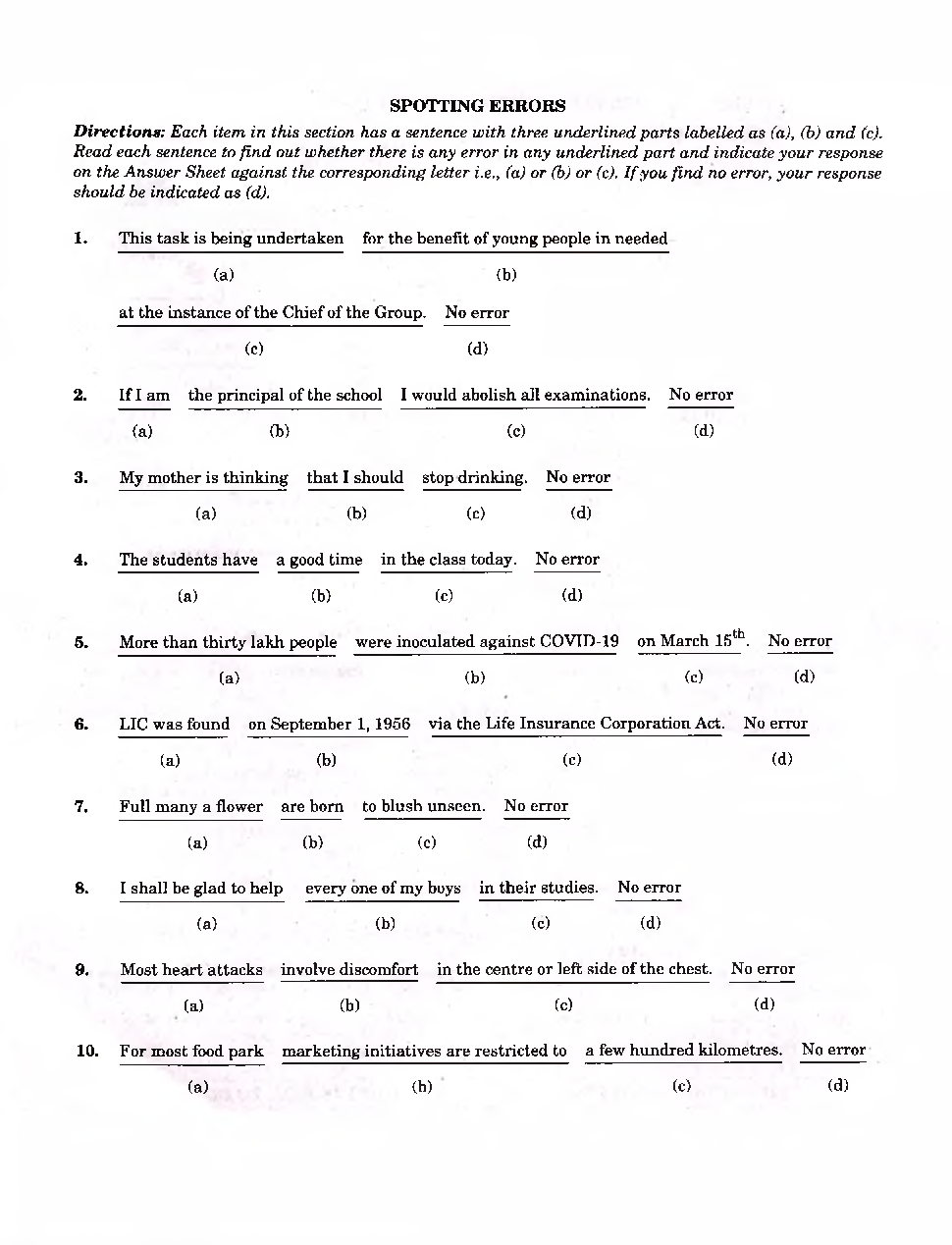 CDS 2022 Previous Year Question Paper-I English - Page 3