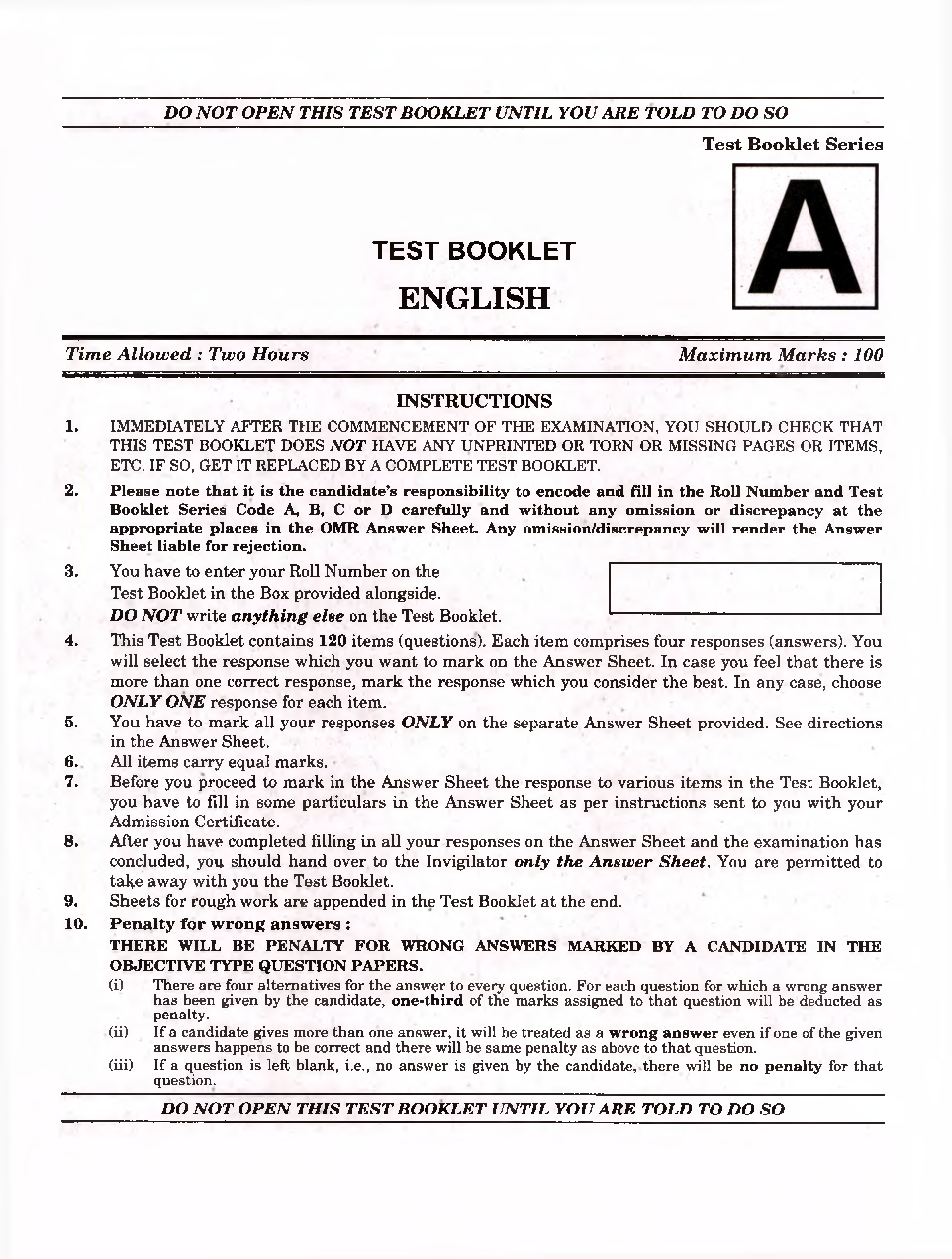 CDS 2022 Previous Year Question Paper-II English - Page 2