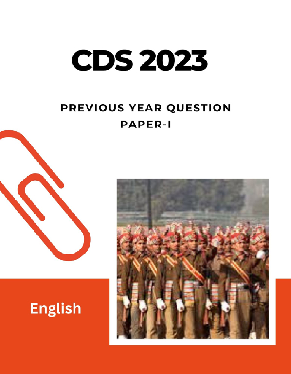 CDS 2023 Previous Year Question Paper-I English - Page 1