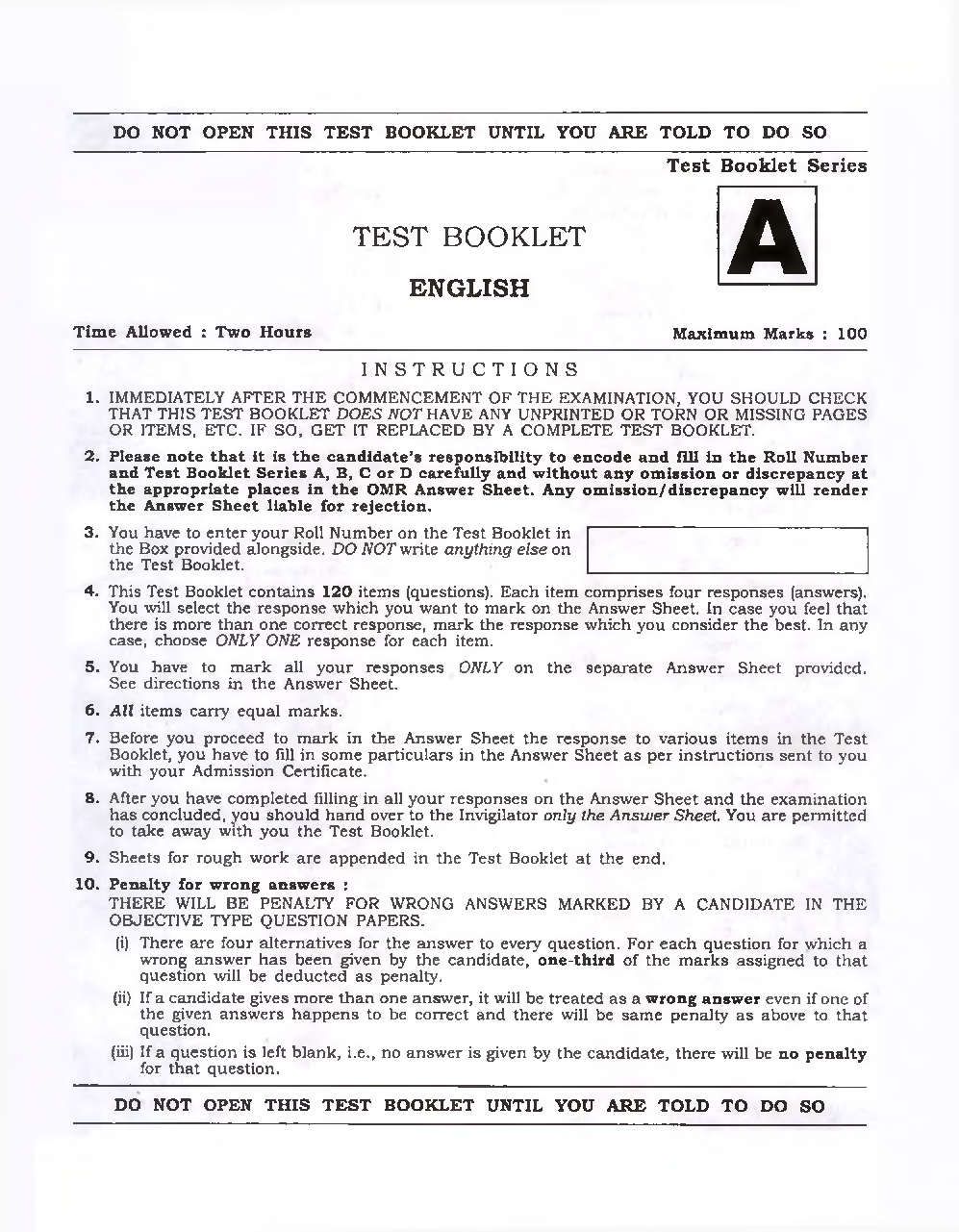 CDS 2023 Previous Year Question Paper-I English - Page 2