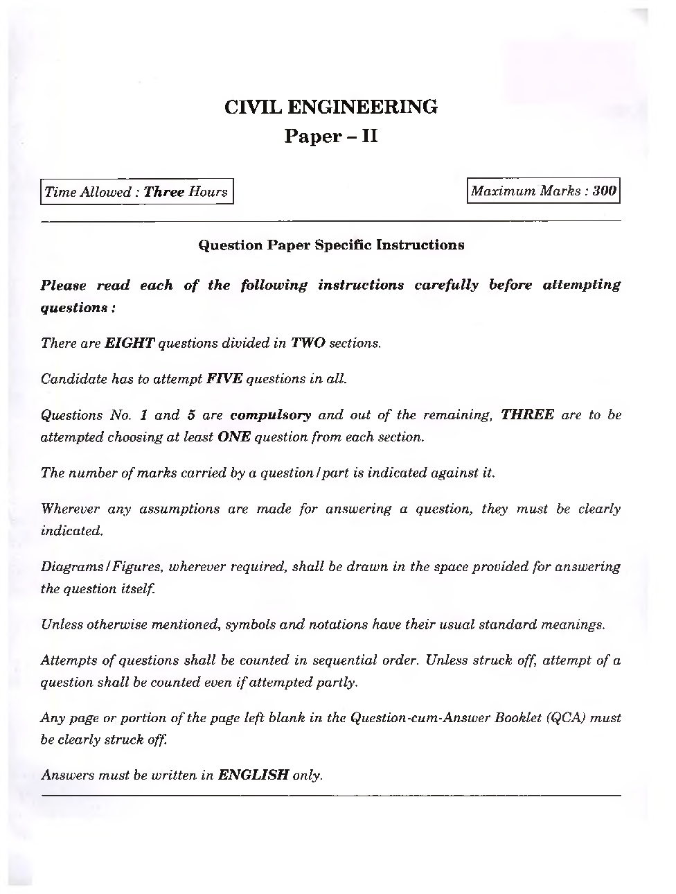 IES Mains Civil Engineering Previous Year Paper-II 2021 - Page 2