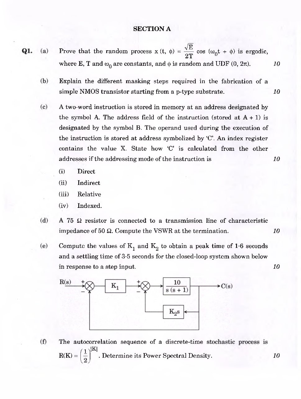 IES Mains Electronics And Telecommunication Engineering Previous Year Paper-II 2021 - Page 3
