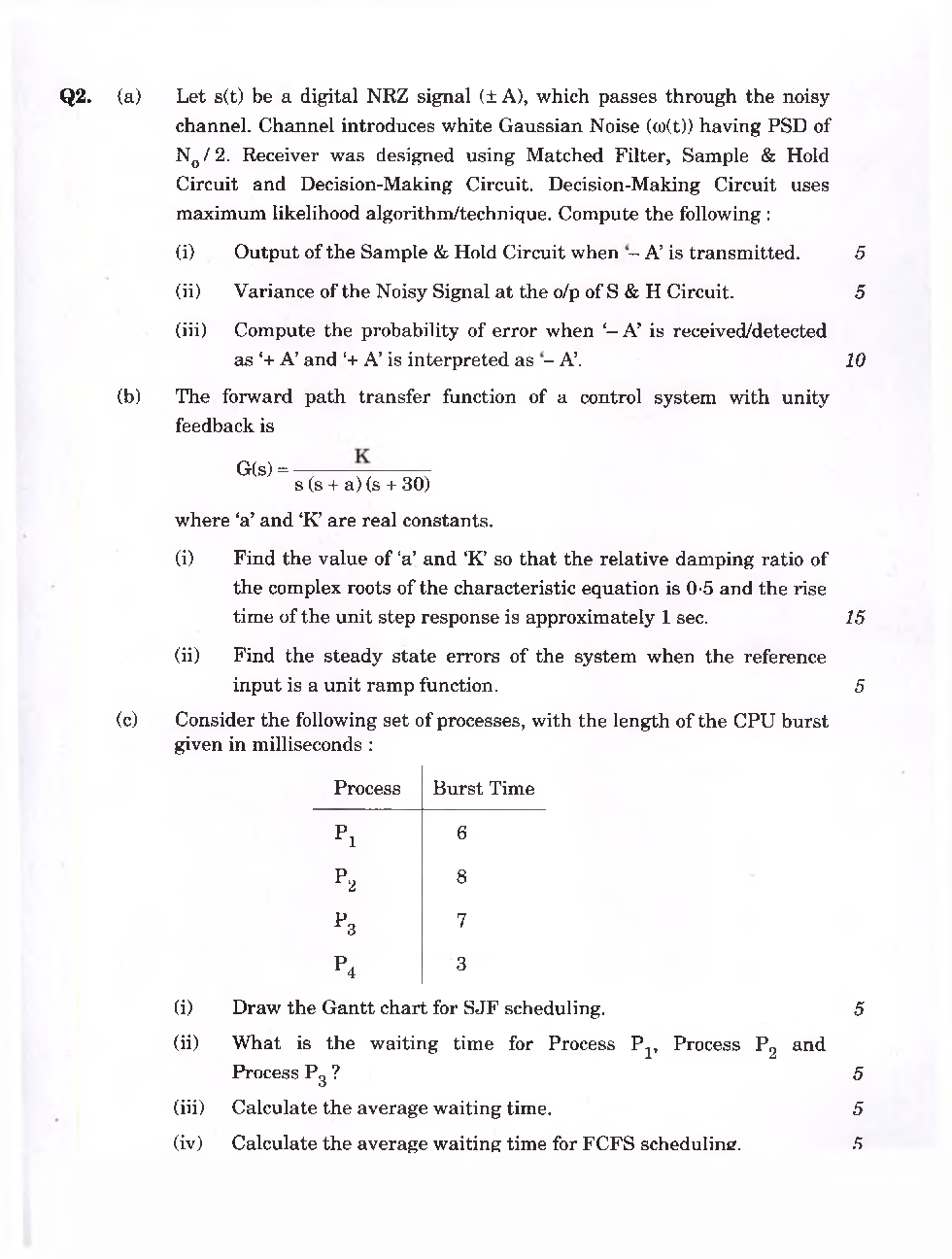 IES Mains Electronics And Telecommunication Engineering Previous Year Paper-II 2021 - Page 4
