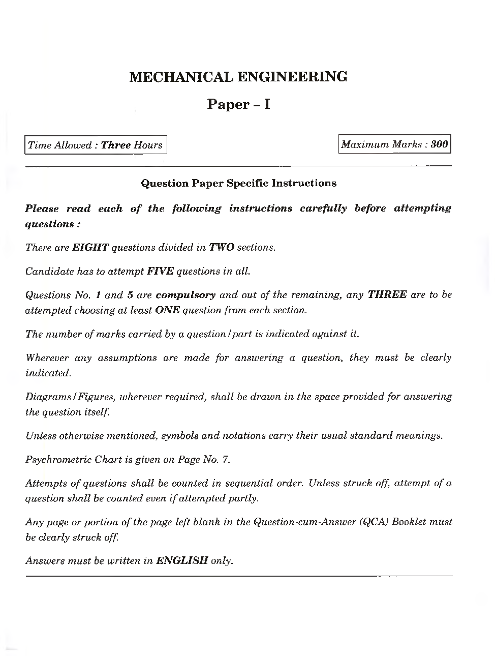 IES Mains Mechanical Engineering Previous Year Paper-I 2021 - Page 2