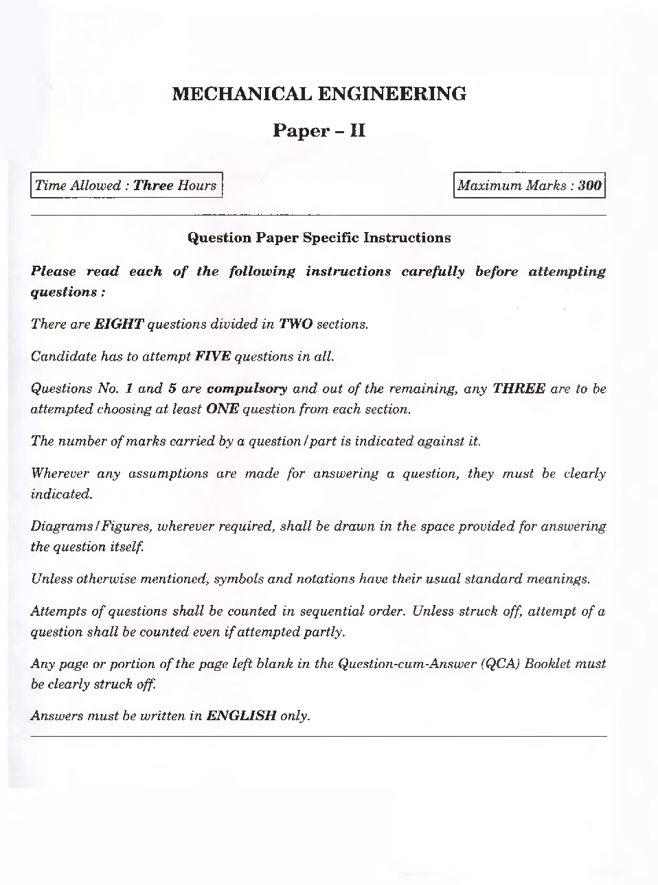 IES Mains Mechanical Engineering Previous Year Paper-II 2021 - Page 2