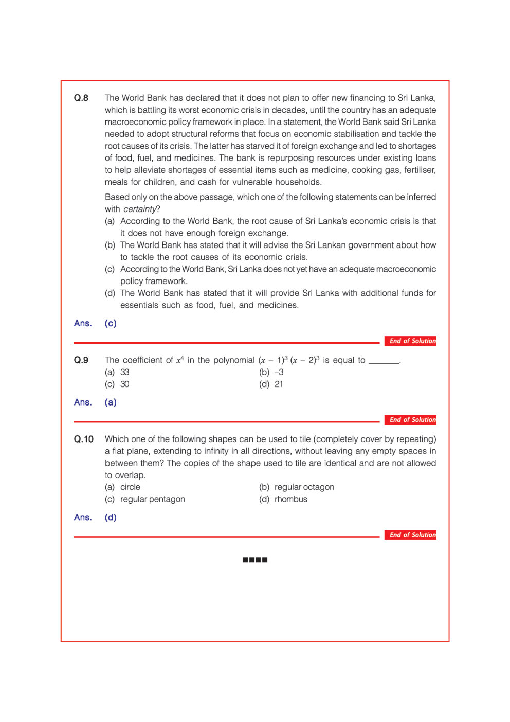 Chemical Engineering Question & Solutions For GATE 2023 - Page 5