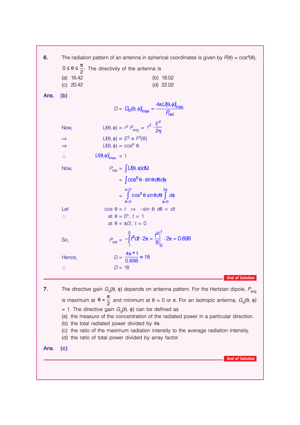 Electronics & Telecommmunication Engineering Questions & Solutions For GATE 2023 - Page 5