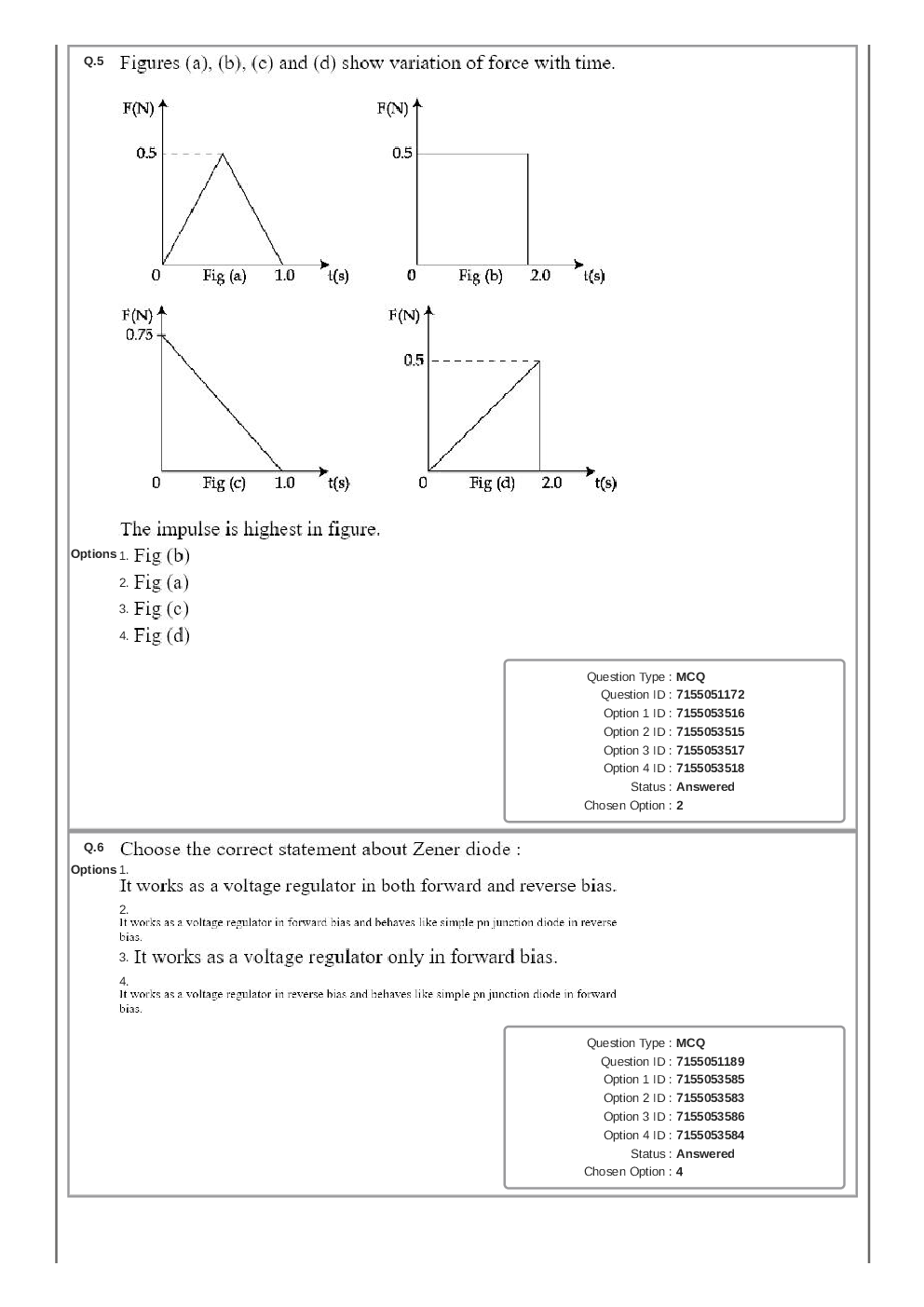 JEE Main 2023 1-February Shift-2 Question Paper With Ans Key Session-1 - Page 4