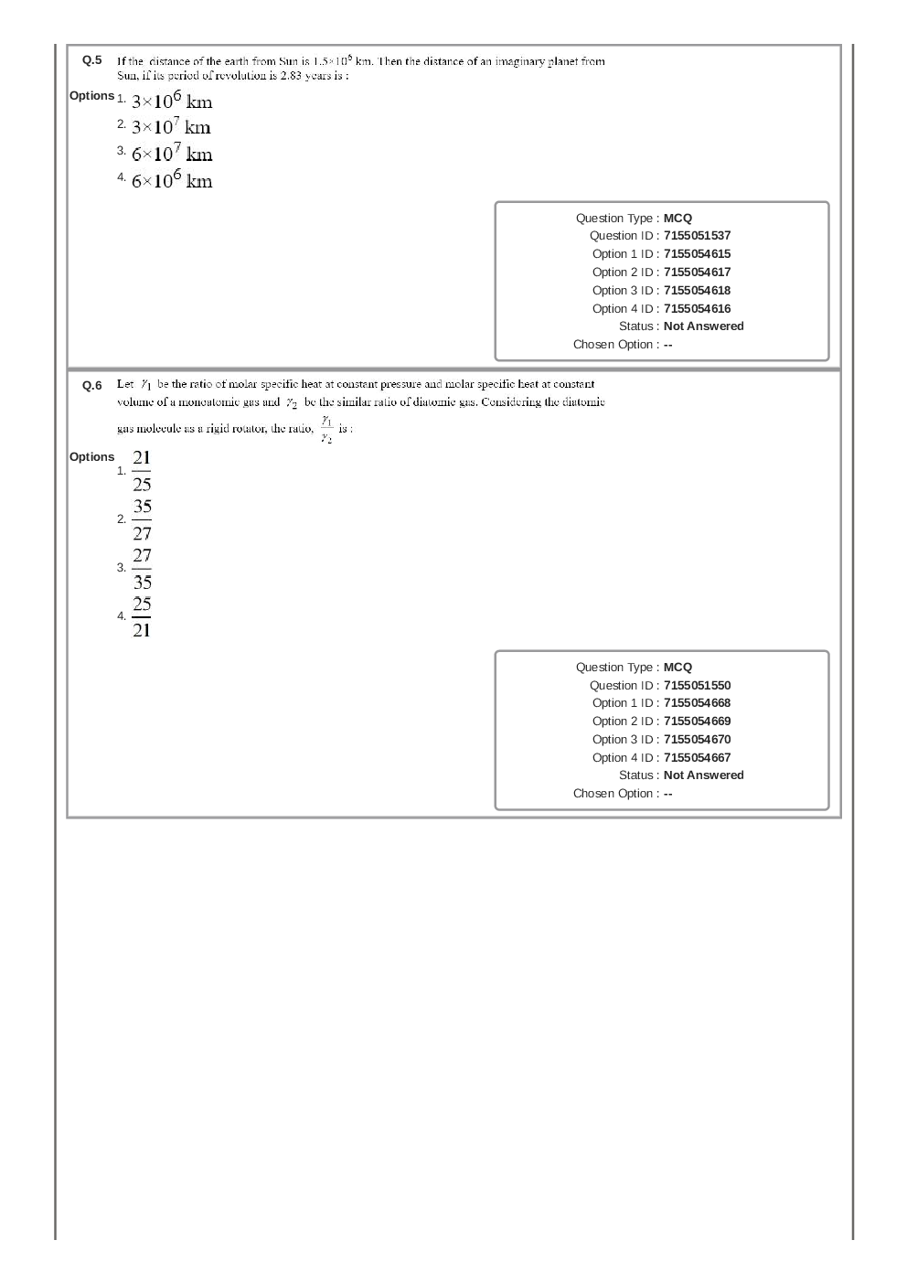 JEE Main-2023 24-January Shift-2 Question Paper With Ans Key Session-1 - Page 4
