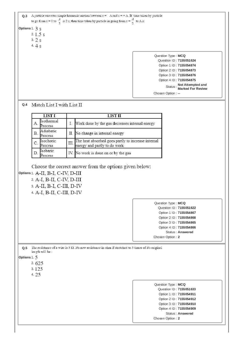 JEE Main-2023 25-January Shift-2 Question Paper With Ans Key Session-1 - Page 3