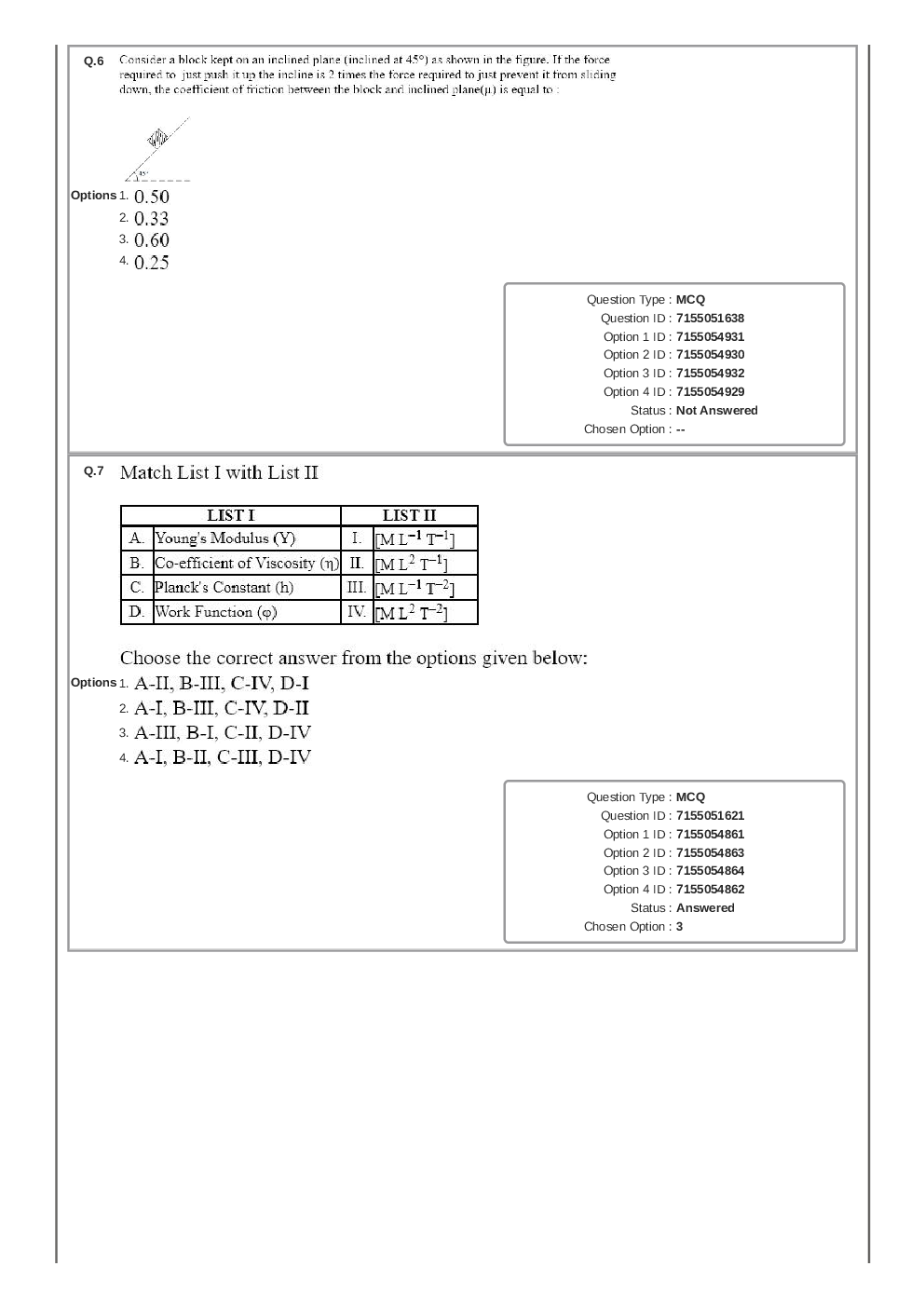 JEE Main-2023 25-January Shift-2 Question Paper With Ans Key Session-1 - Page 4
