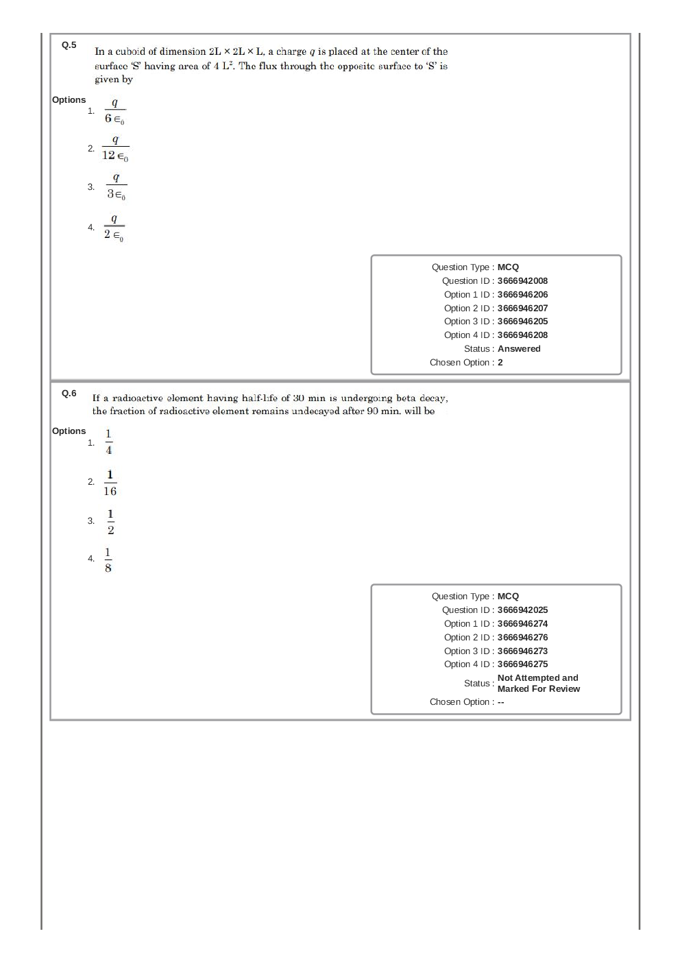JEE Main-2023 29-January Shift-1 Question Paper With Ans Key Session-1 - Page 4