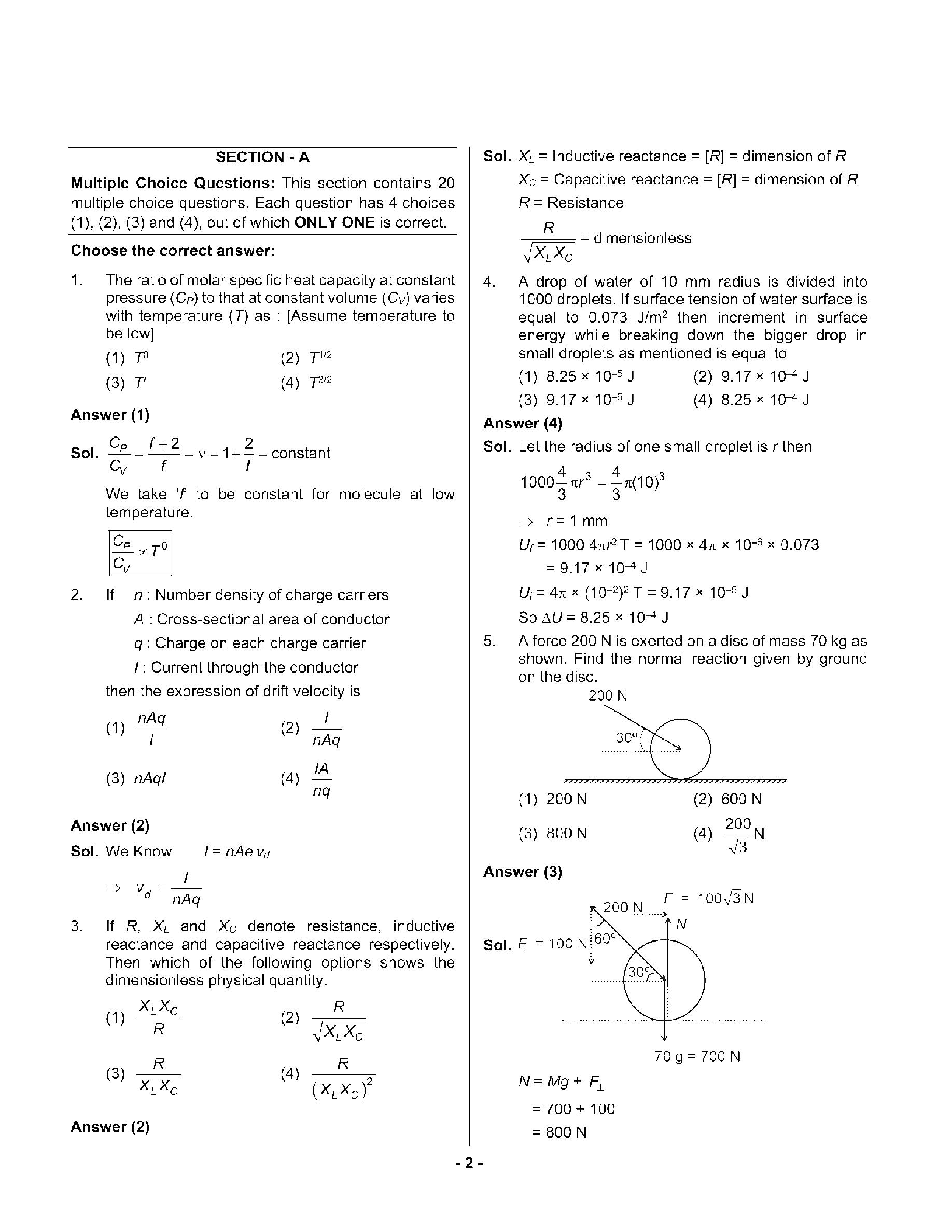 JEE Main-2023 31-January Shift-1 Question Paper With Ans Key Session-1 - Page 2