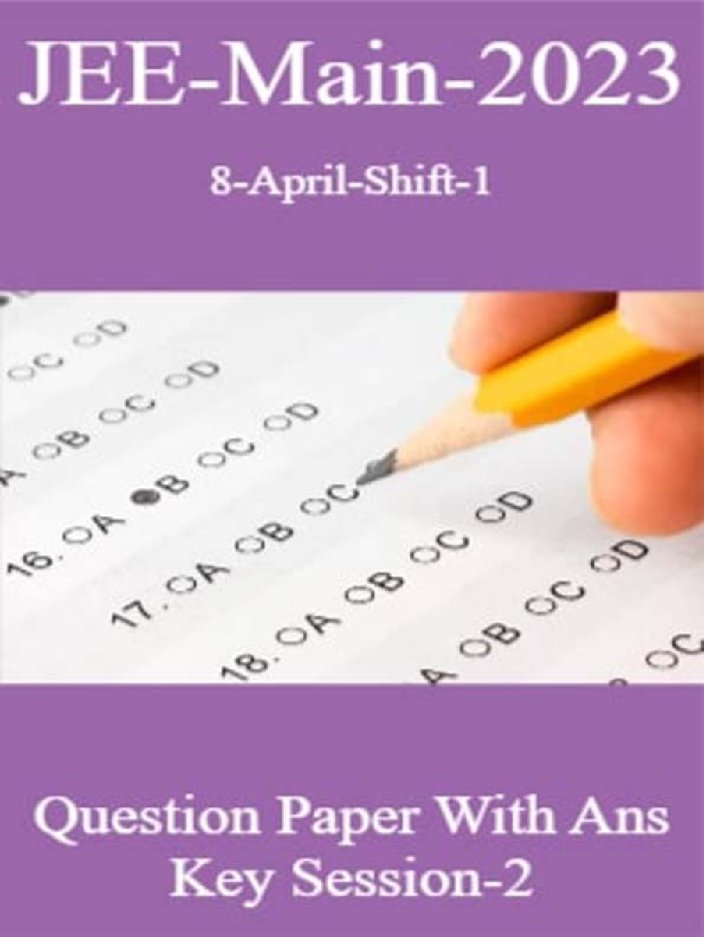 JEE Main-2023 8-April Shift-1 Question Paper With Ans Key Session-2 - Page 1