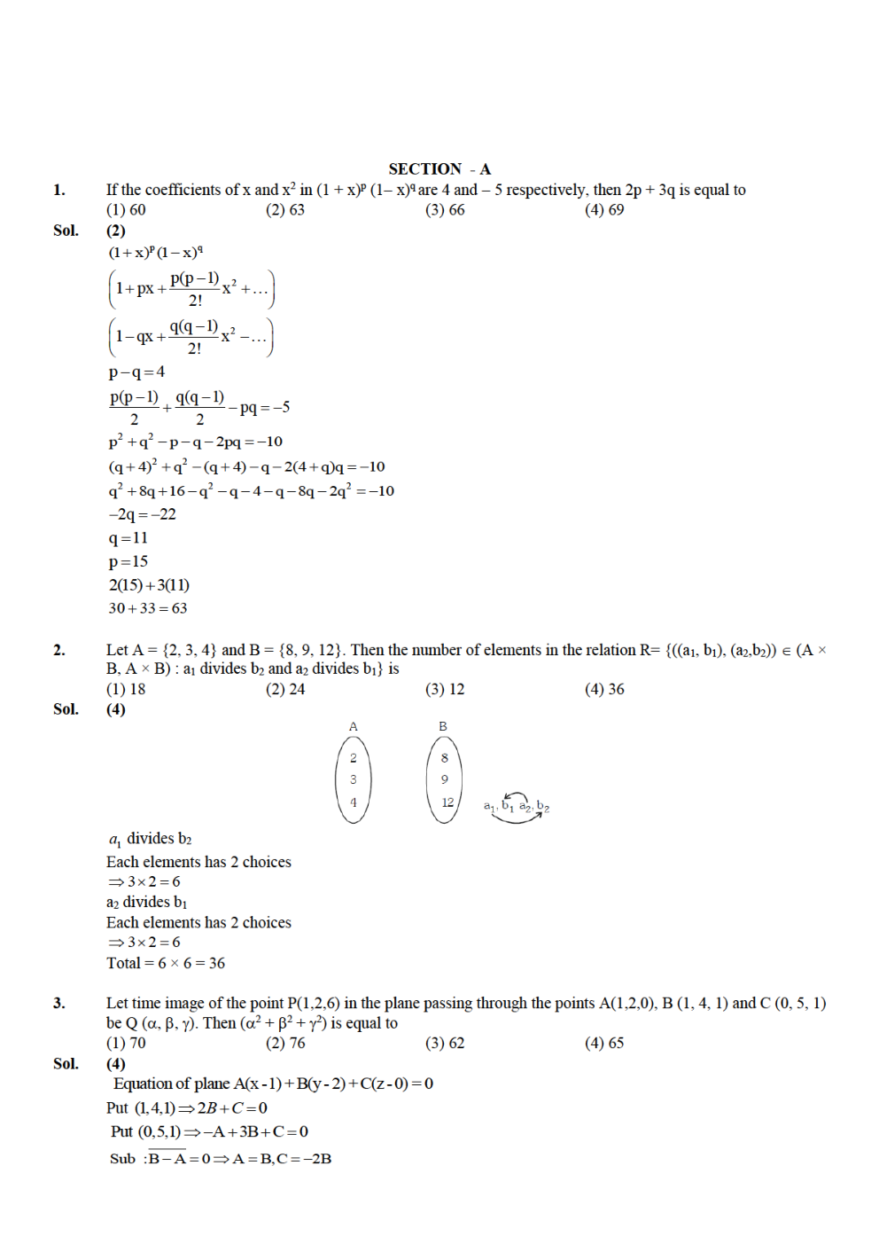 JEE Main-2023 10-April Shift-2 Question Paper With Ans Key Session-2 - Page 2