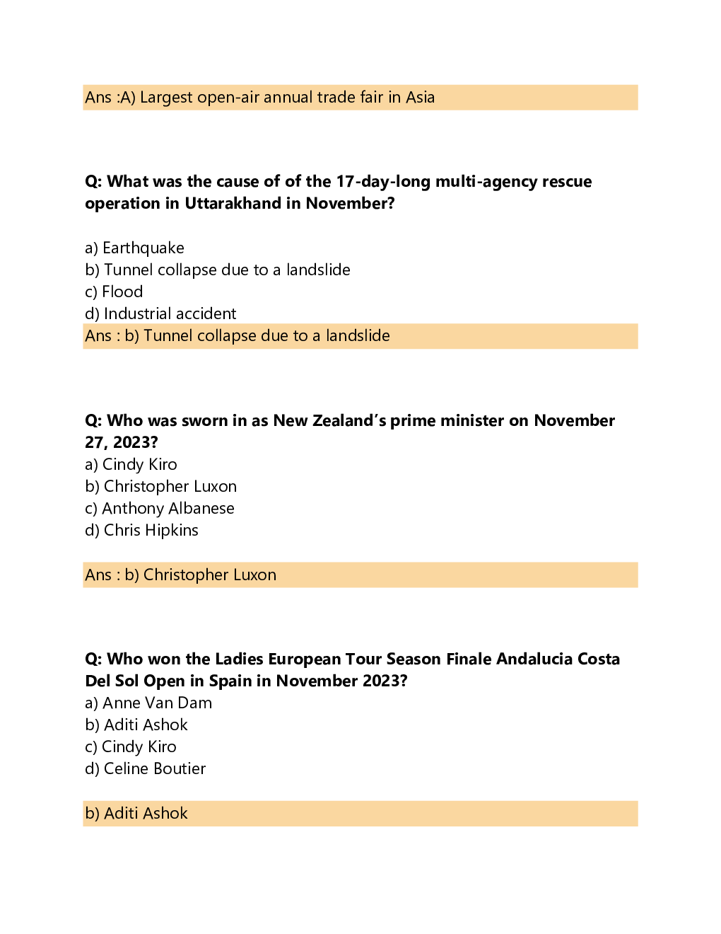 Current Affairs November  2023 - Page 4