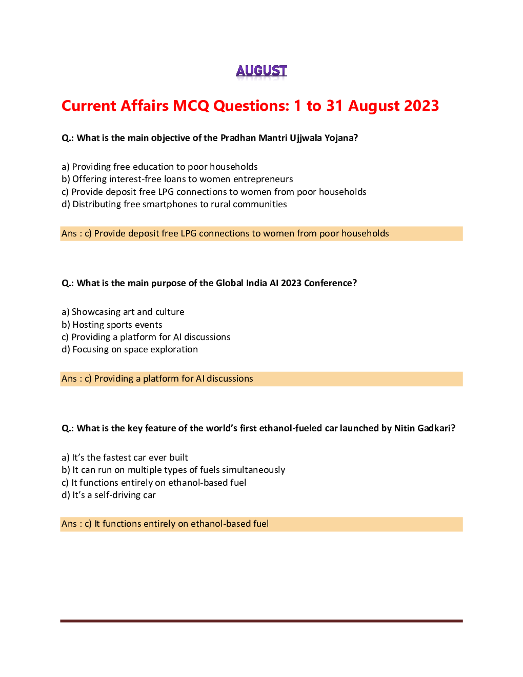 Current Affairs August  2023 - Page 2