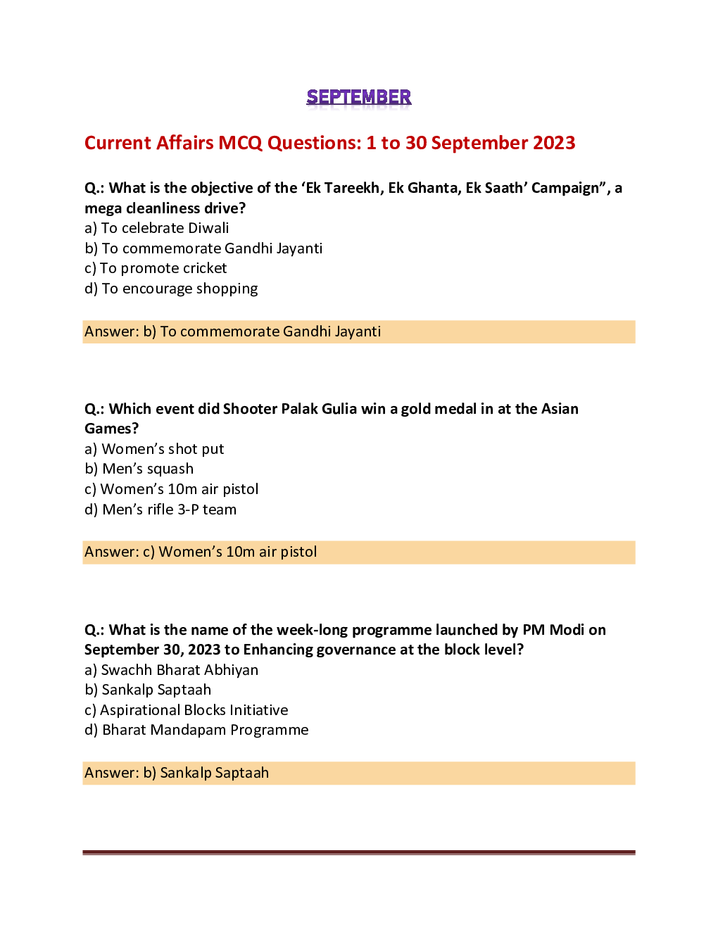 Current Affairs September  2023 - Page 2