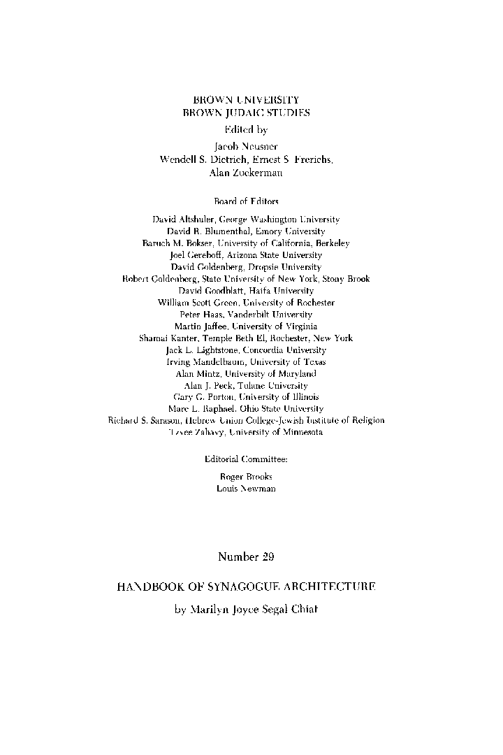 Handbook of Synagogue Architecture - Page 3