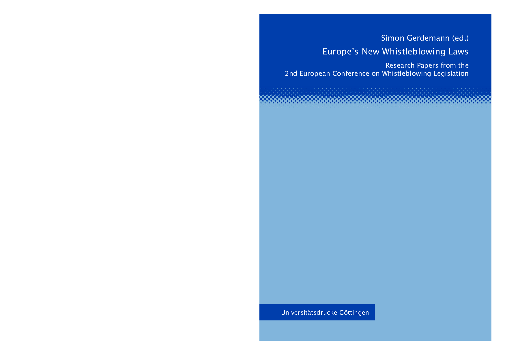 Europe's New Whistleblowing law - Page 1