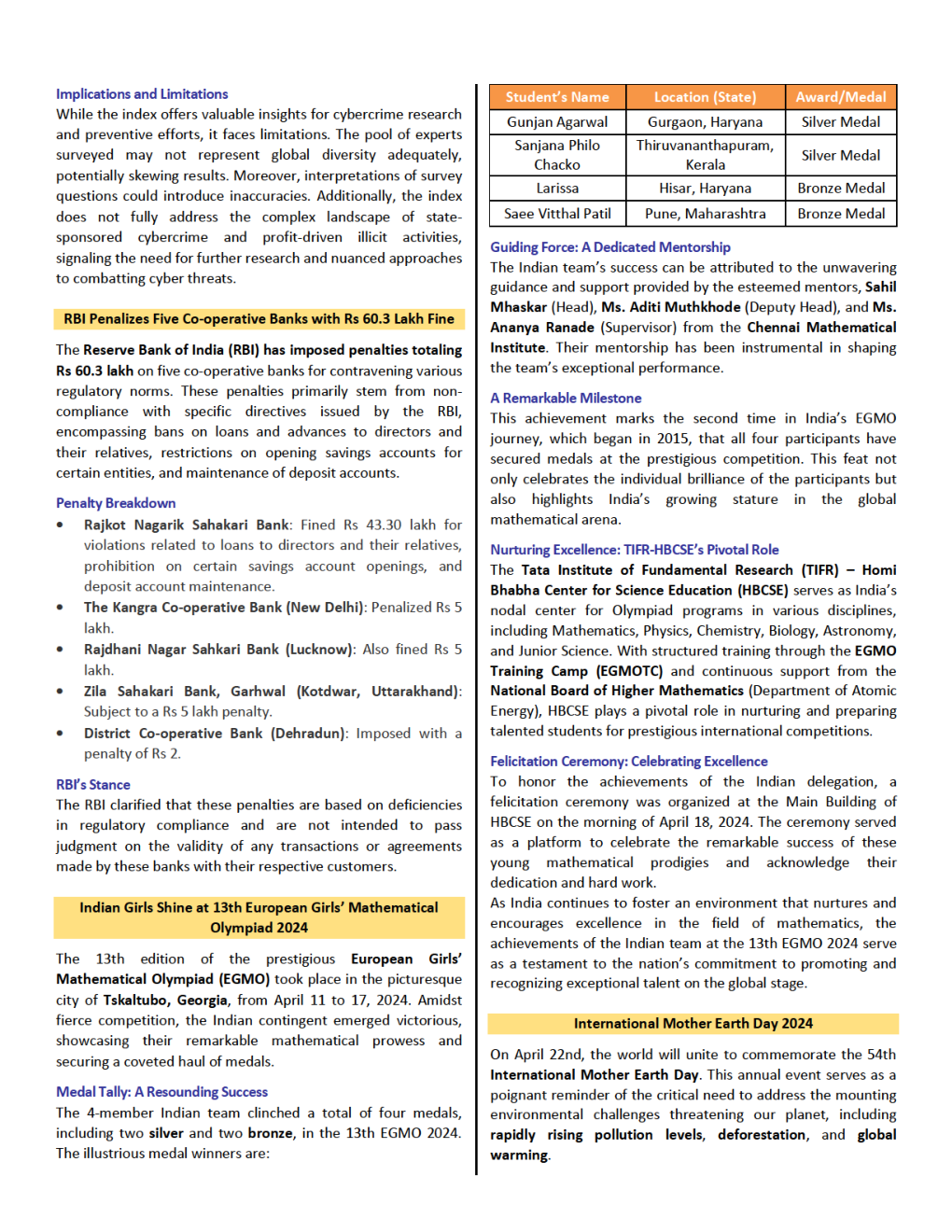 Current Affairs April 2024 - Page 5