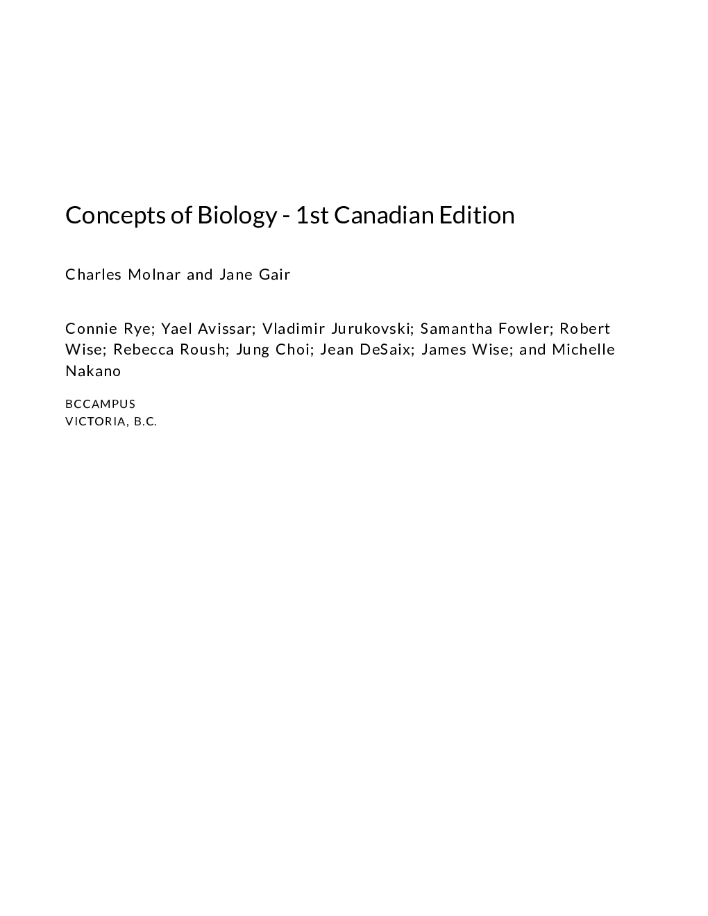 Concepts of Biology – 1st Canadian Edition - Page 2