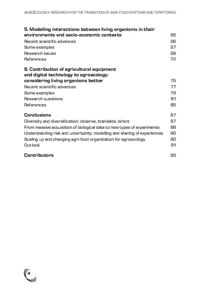 Agroecology research for the transition of agri foods system and territories - Page 4