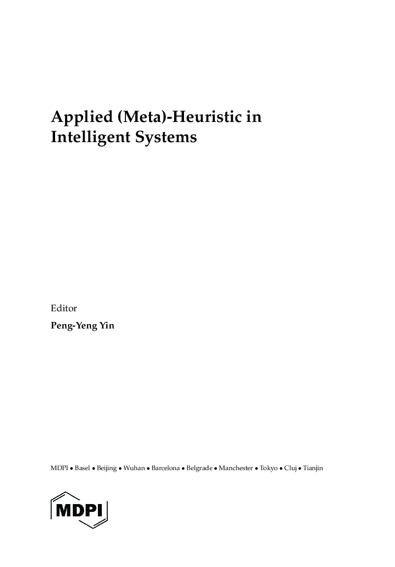 Applied MetaHeuristic in Intelligent Systems - Page 3