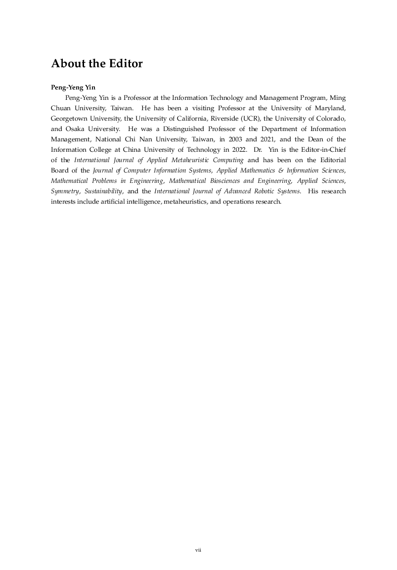 Applied MetaHeuristic in Intelligent Systems - Page 5