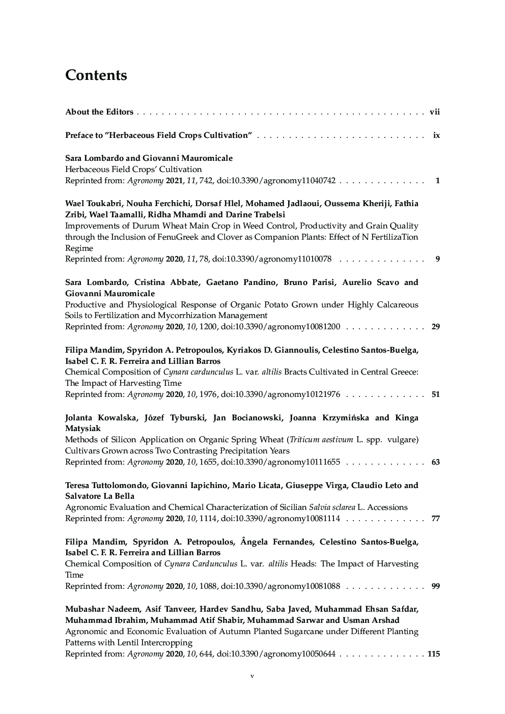Herbaceous Field Crops Cultivation - Page 3