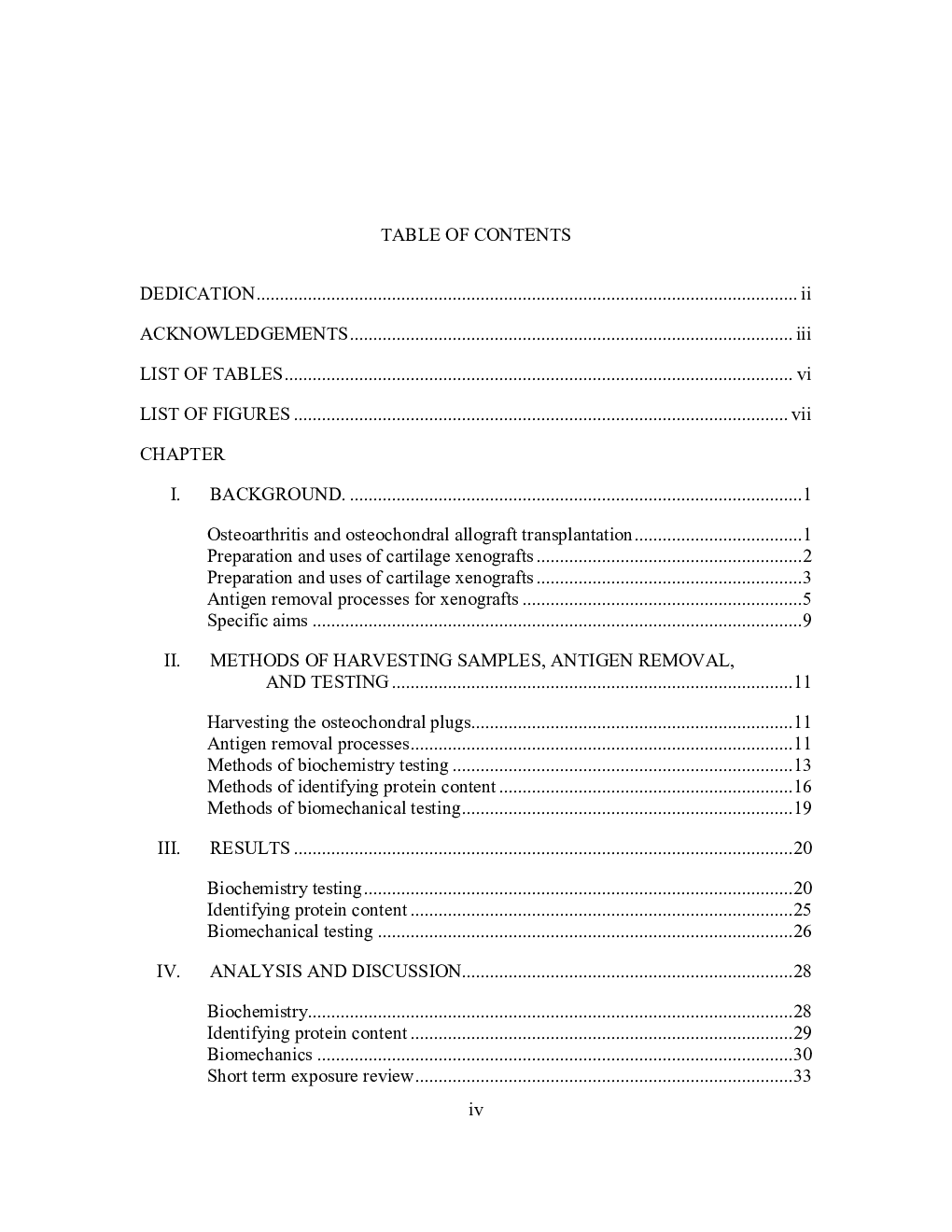 Investigating the antigen removal process of porcine cartilage in preparation of creating an osteochondral xenograft - Page 4