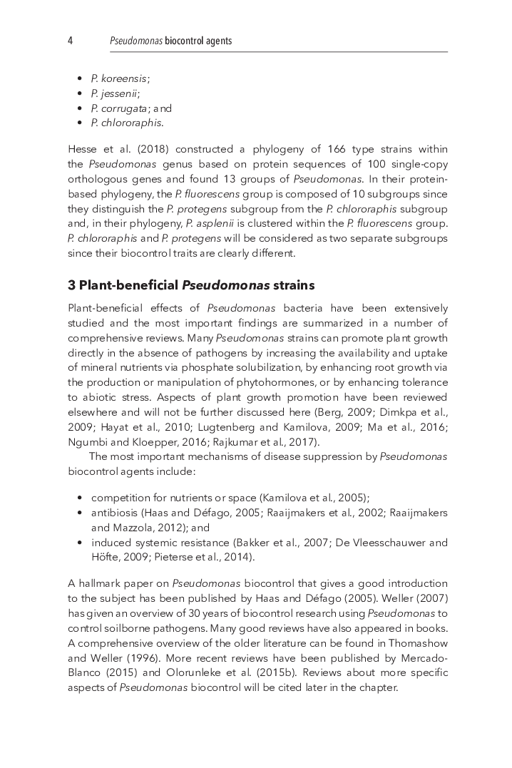 The Use Of Pseudomonas Spp. As Bacterial Biocontrol Agents To Control Plant Diseases - Page 5