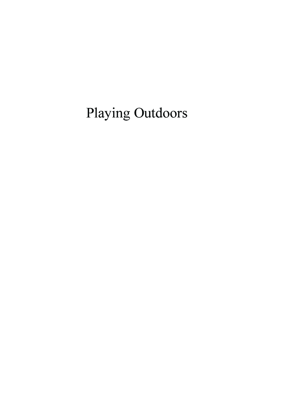 Playing Outdoors - Page 2