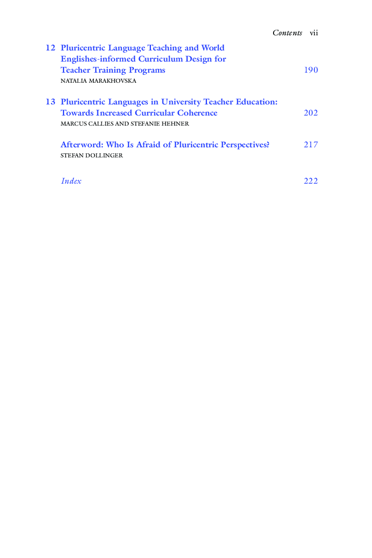 Pluricentric Languages and Language Education - Page 5