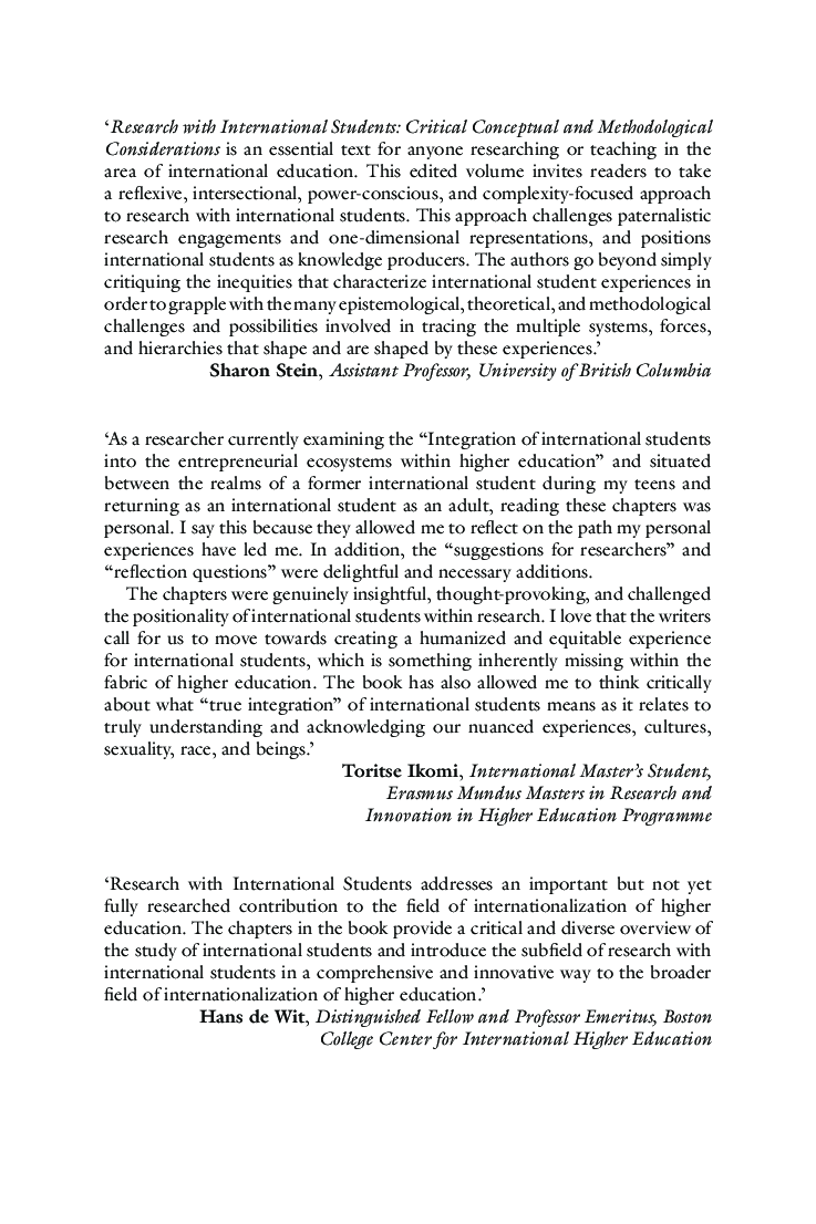 Research with International Students - Page 2